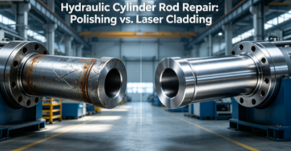 Comparație pentru repararea zgârieturilor tijei cilindrului hidraulic: lustruire vs placare cu laser - Ghid cost și durată de viață